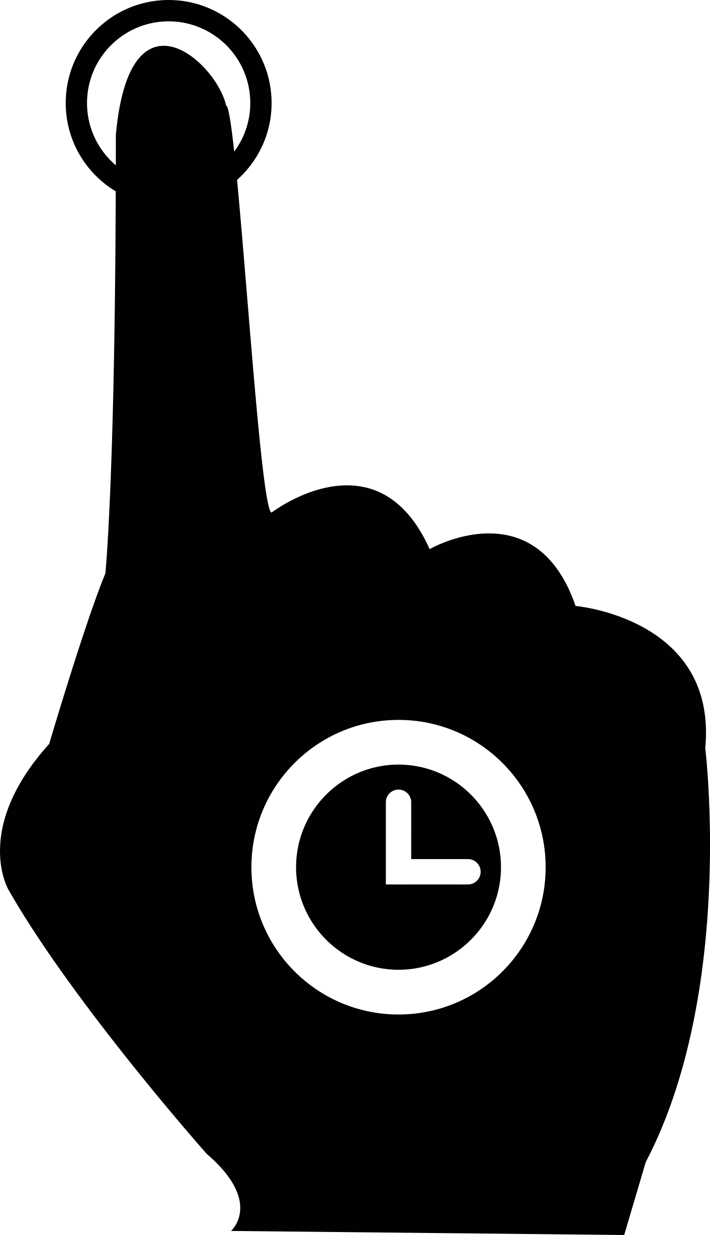 Push One Finger And Wait Line Art Svg Vector Free Vectors